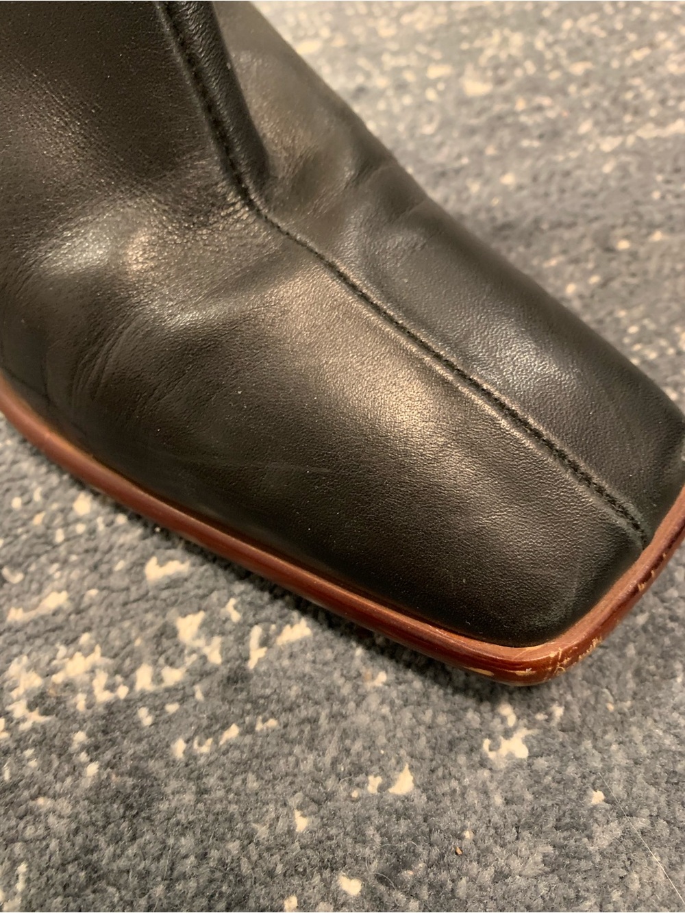 ALOHAS East Black Leather Boots, comfortable heels - Picture 5 of 12